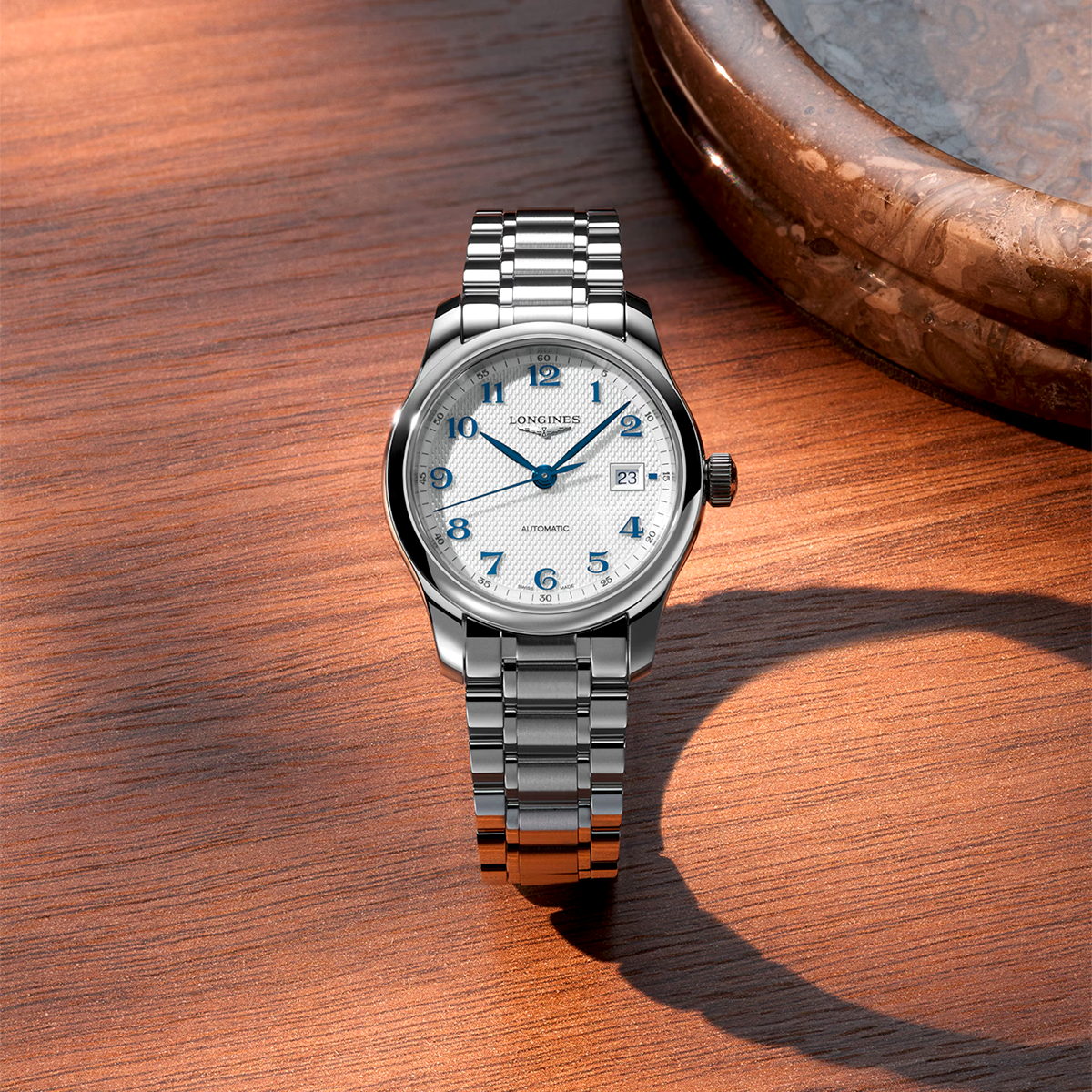Master Collection 30mm Silver Dial Automatic Bracelet Watch