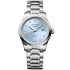 Master Collection 30mm Frosted Blue Diamond Set Automatic Watch
