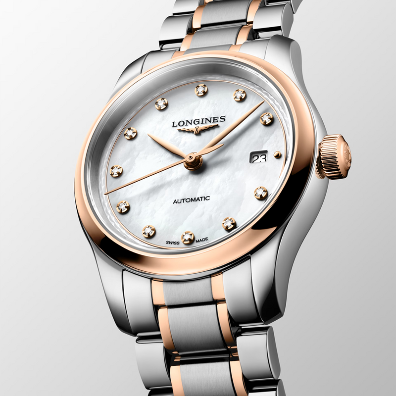 Master Collection 30mm Diamond Set Two-Tone Automatic Bracelet Watch