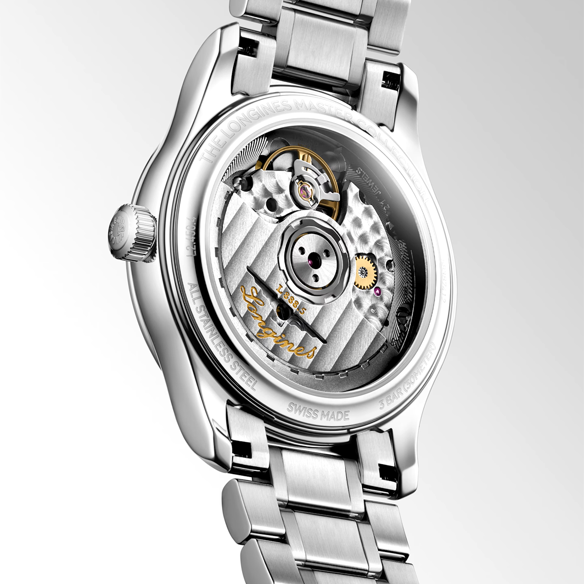 Master Collection 34mm Silver Dial Steel Bracelet Automatic Watch