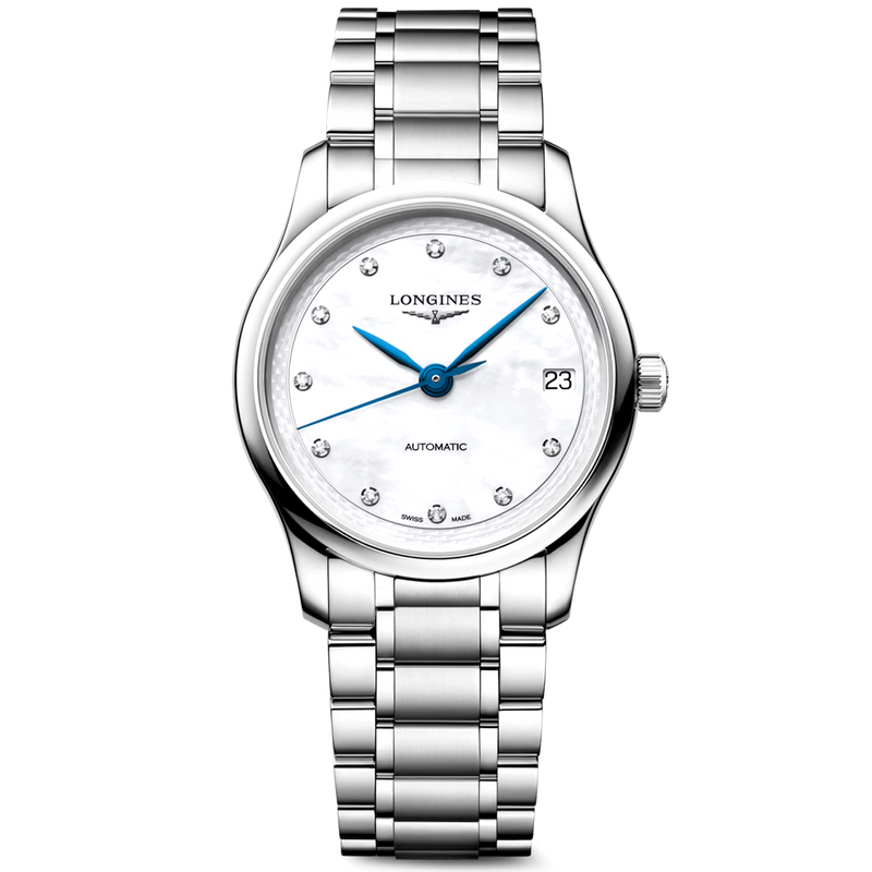 Master Collection 34mm Mother of Pearl Diamond Set Automatic Watch