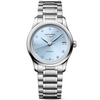 Master Collection 34mm Frosted Blue Diamond Set Automatic Watch