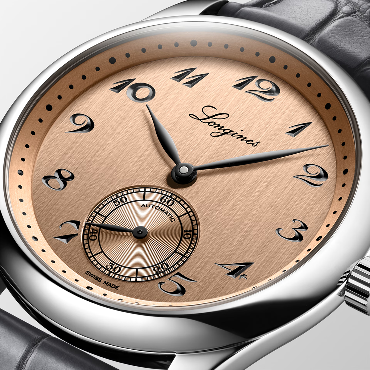 Master Collection 38.5mm Salmon Dial Automatic Watch