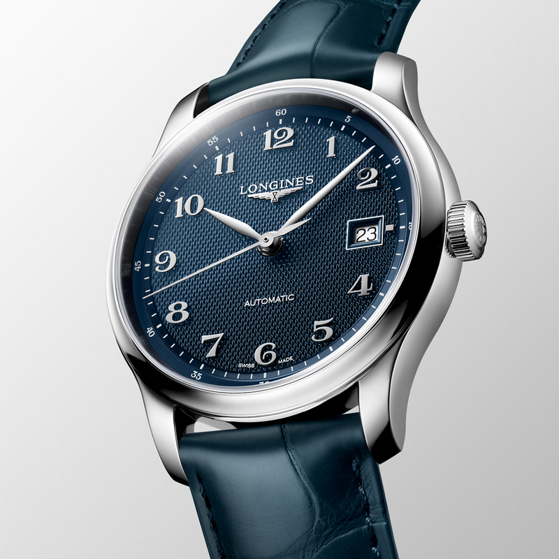 Master Collection 39mm Blue Dial Blue Strap Automatic Watch