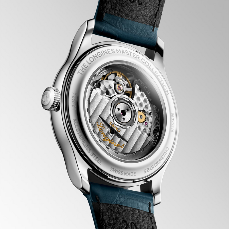 Master Collection 39mm Blue Dial Blue Strap Automatic Watch