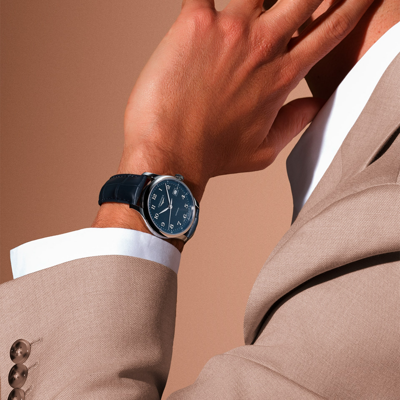 Master Collection 39mm Blue Dial Blue Strap Automatic Watch