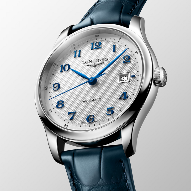 Master Collection 41mm Silver Dial Automatic Strap Watch