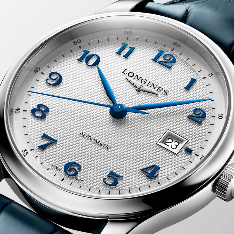 Master Collection 41mm Silver Dial Automatic Strap Watch