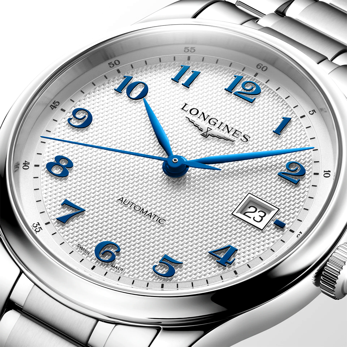 Master Collection 39mm Silver Dial Automatic Bracelet Watch