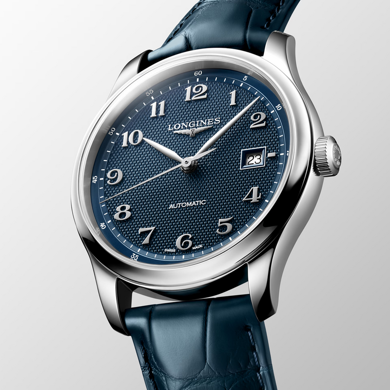 Master Collection 41mm Blue Dial Automatic Strap Watch
