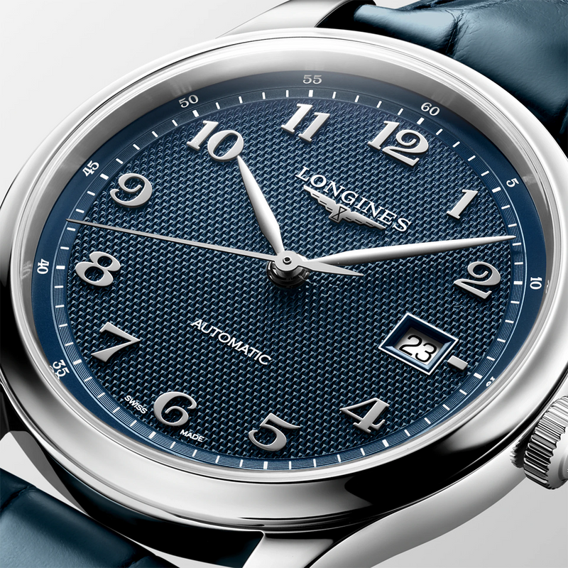 Master Collection 41mm Blue Dial Automatic Strap Watch