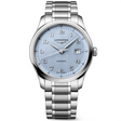 Master Collection 41mm Light Blue Dial Steel Bracelet Automatic Watch