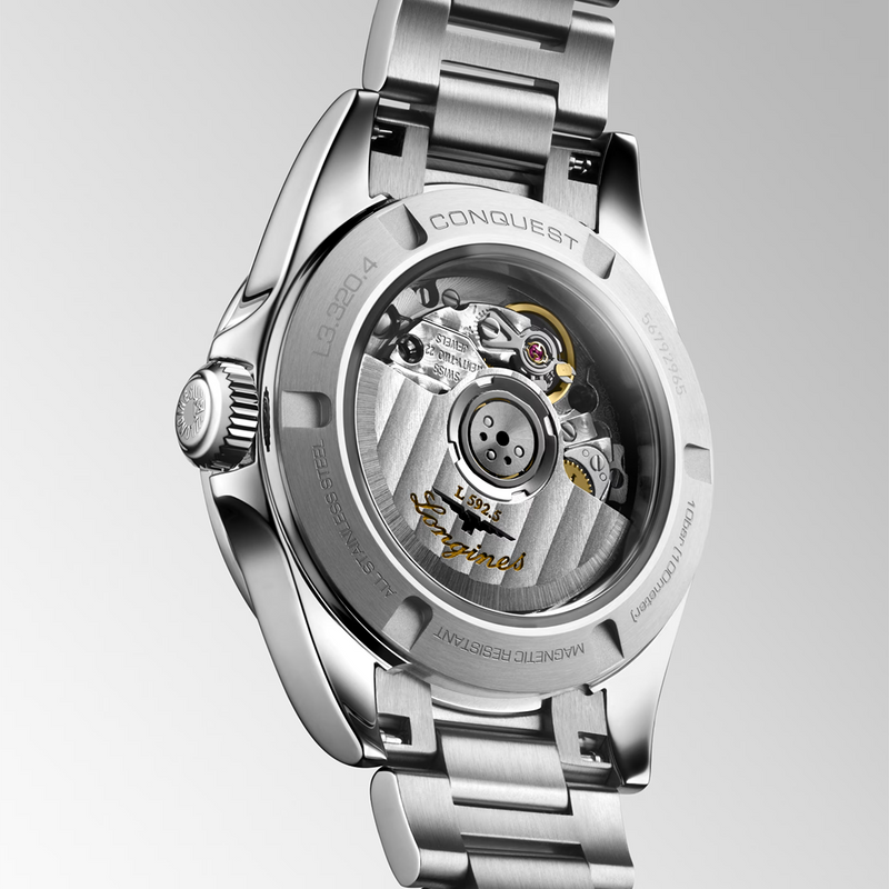 Conquest 30mm Mother of Pearl Diamond Set Automatic Watch
