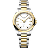 Conquest 30mm White Dial Ladies Two-Tone Bracelet Watch