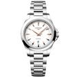 Conquest 30mm White Dial Steel Bracelet Ladies Watch