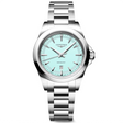 Conquest 30mm Steel Mint Blue Dial Ladies Bracelet Watch