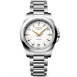 Conquest 34mm Steel White Dial Ladies Bracelet Watch