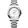 Conquest 34mm White Mother of Pearl Diamond Set Dial Ladies Watch