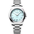 Conquest 34mm Mint Blue Dial Steel Bracelet Watch