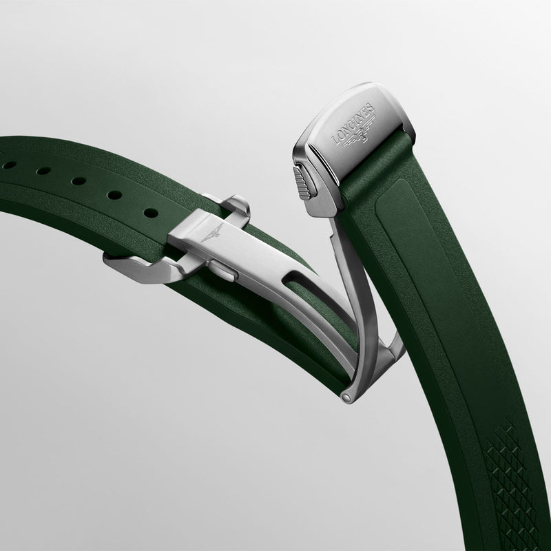 Longines Conquest 38mm Green Dial Automatic Bracelet Watch - Berry's Jewellers