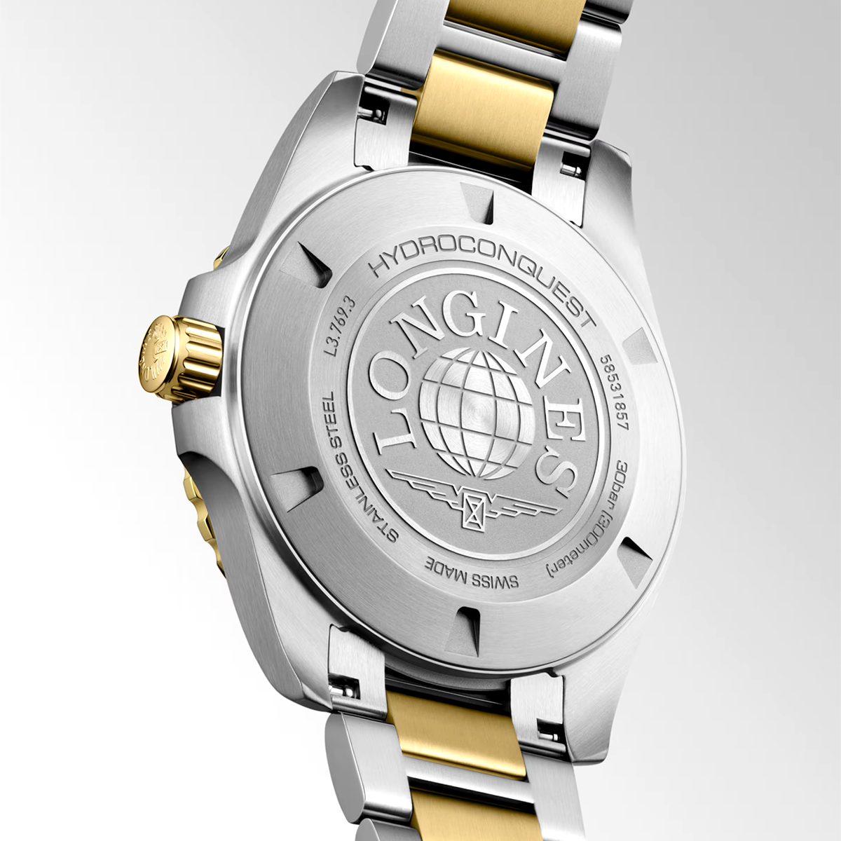 HydroConquest 42mm Black Dial Two-Tone Bracelet Mens Watch