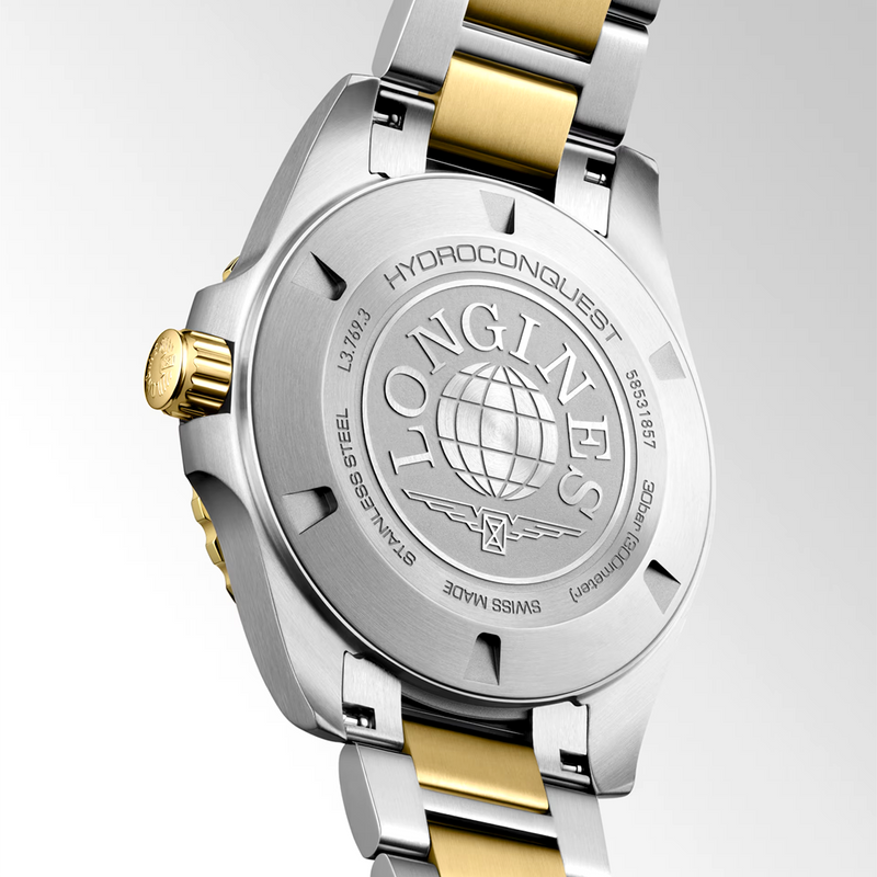 HydroConquest 42mm Black Dial Two-Tone Bracelet Mens Watch