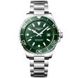 HydroConquest 42mm Green Dial Steel Bracelet Mens Watch