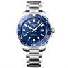 HydroConquest 42mm Blue Dial Steel Bracelet Mens Watch