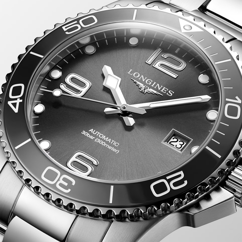 HydroConquest 41mm Grey Dial Automatic Bracelet Watch