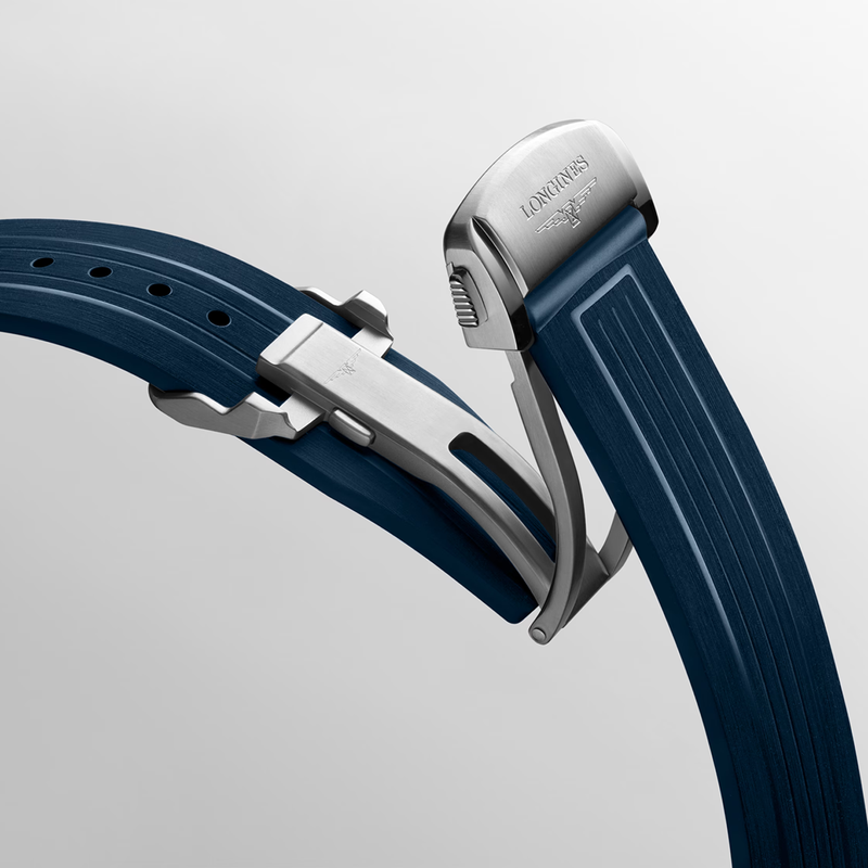 HydroConquest GMT 41mm Blue Dial Automatic Strap Watch