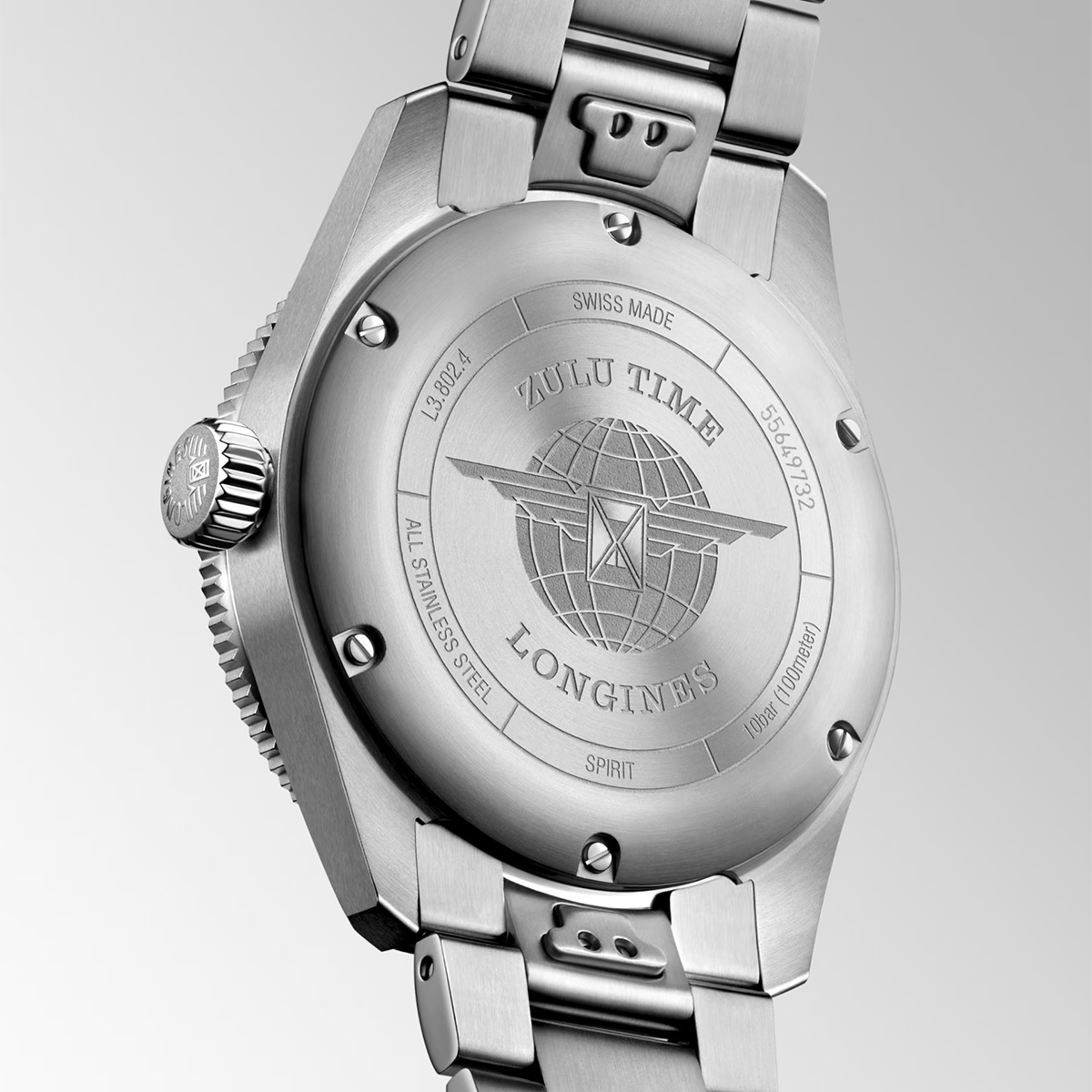 Spirit Zulu Time 39mm Blue Dial Automatic Bracelet Watch