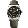 Spirit Pilot 39mm Black Dial Automatic Rubber Strap Watch