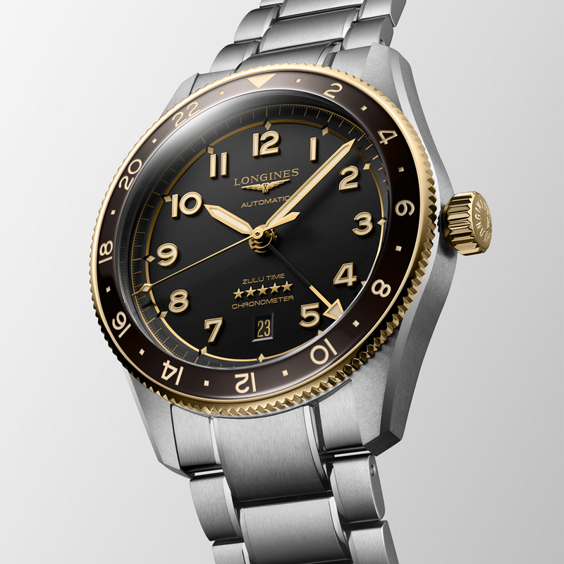 Spirit Zulu Time 42mm Anthracite Dial & Bezel Bracelet Watch