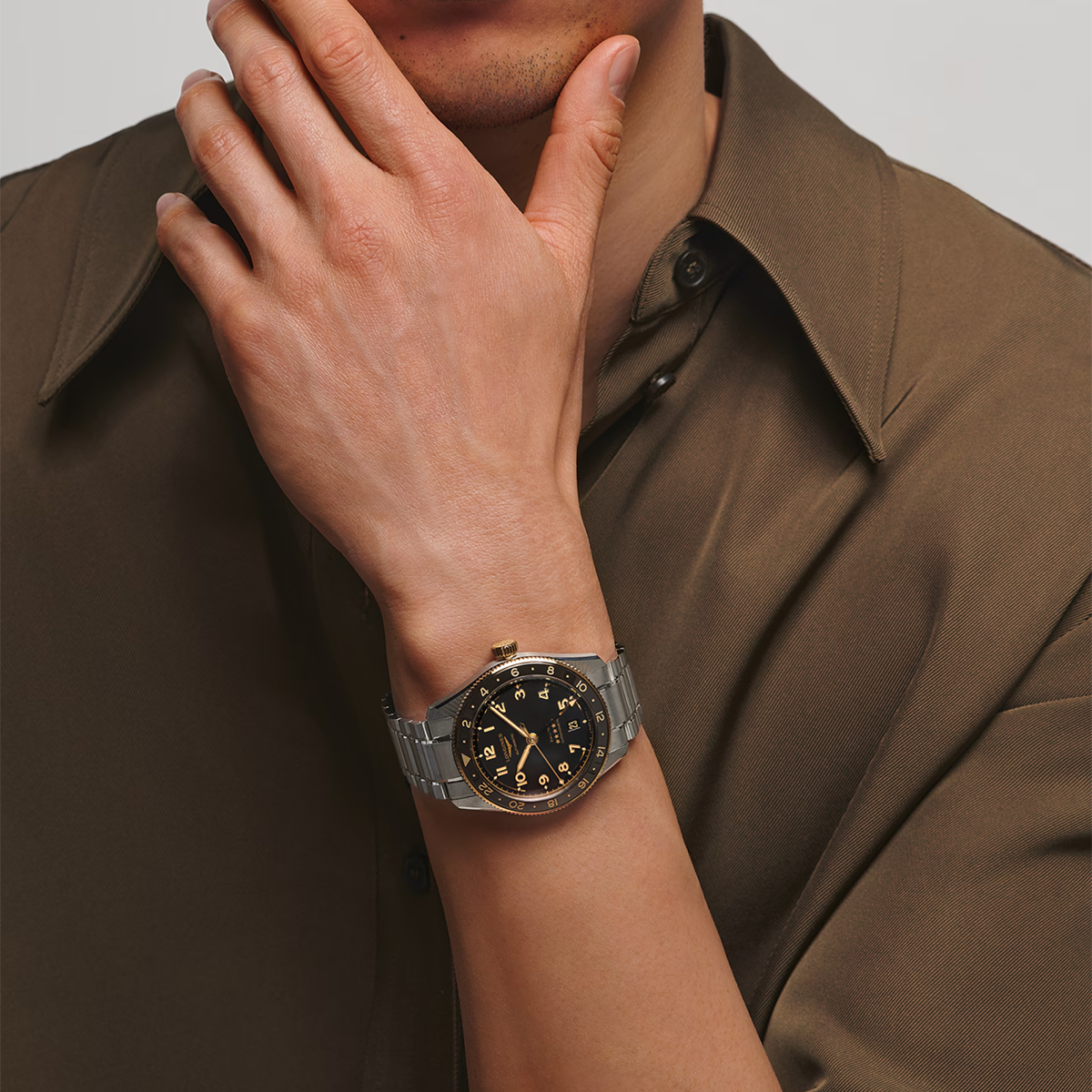 Spirit Zulu Time 42mm Anthracite Dial & Bezel Bracelet Watch