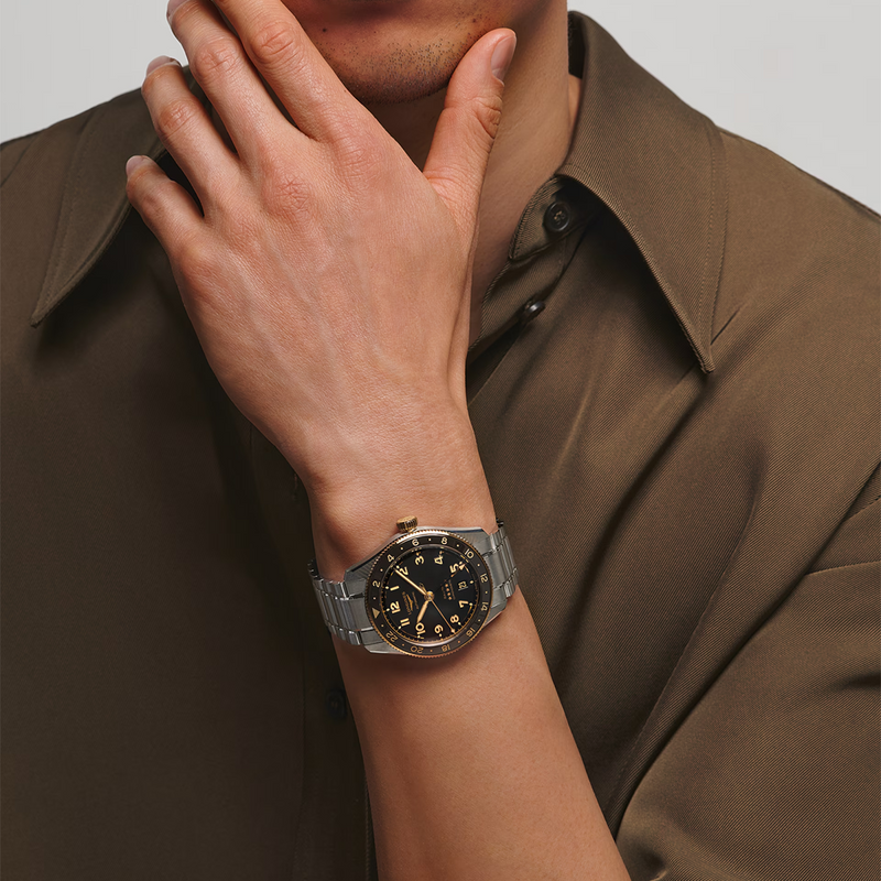 Spirit Zulu Time 42mm Anthracite Dial & Bezel Bracelet Watch