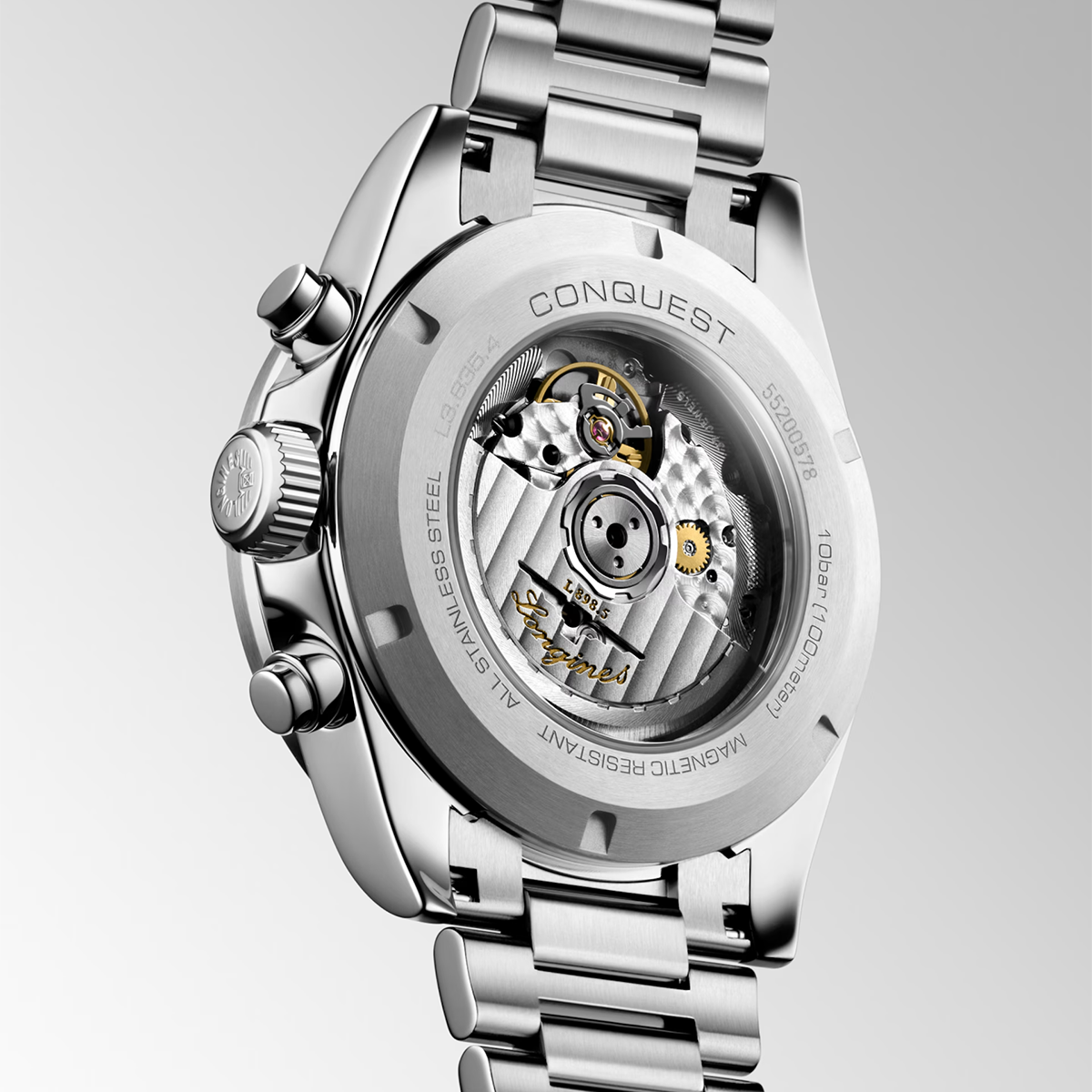 Conquest Chronograph 42mm Silver Dial Automatic Watch