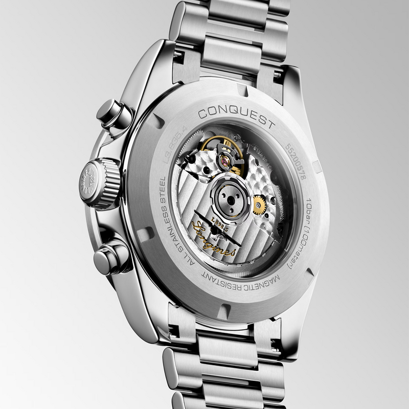 Conquest Chronograph 42mm Silver Dial Automatic Watch