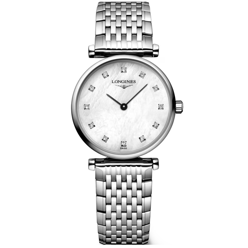 La Grande Classique Steel Diamond Dial Ladies Bracelet Watch