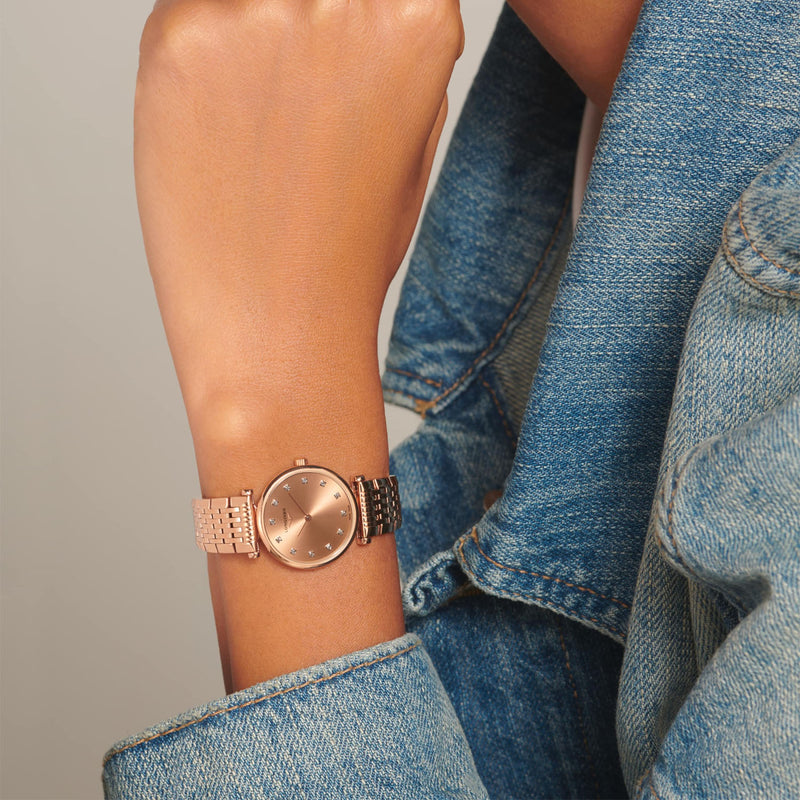 Longines La Grande Classique 24mm Rose Gold PVD Bracelet Watch - Berry's Jewellers