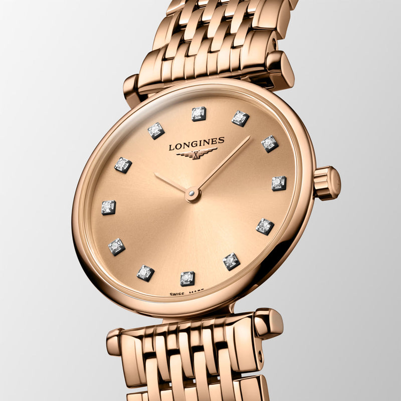 Longines La Grande Classique 24mm Rose Gold PVD Bracelet Watch - Berry's Jewellers