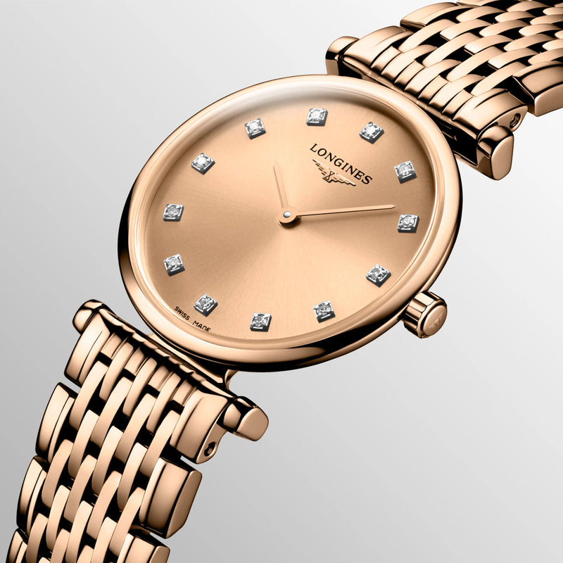 Longines La Grande Classique 24mm Rose Gold PVD Bracelet Watch - Berry's Jewellers