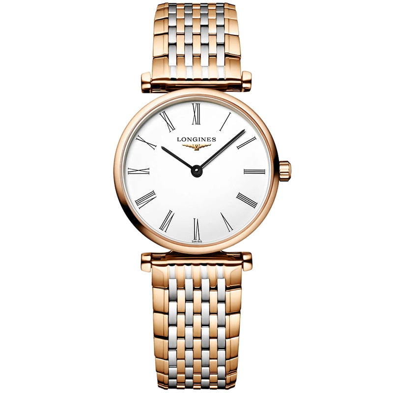 Longines La Grande Classique 24mm Steel & Rose Gold PVD Bracelet Watch - Berry's Jewellers
