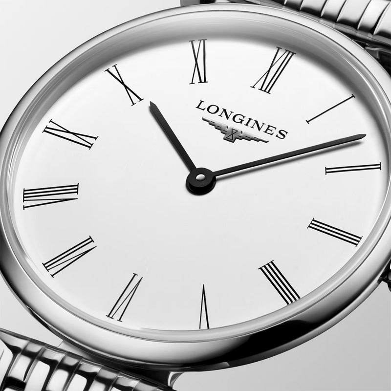 La Grande Classique 24mm White Dial Steel Bracelet Ladies Watch