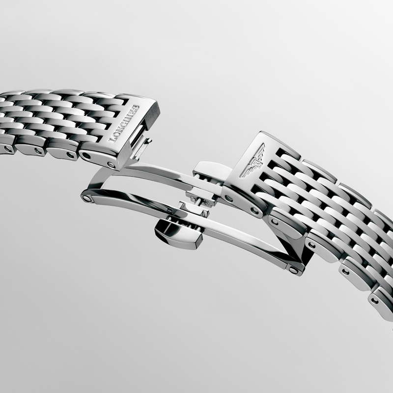 La Grande Classique 24mm White Dial Steel Bracelet Ladies Watch