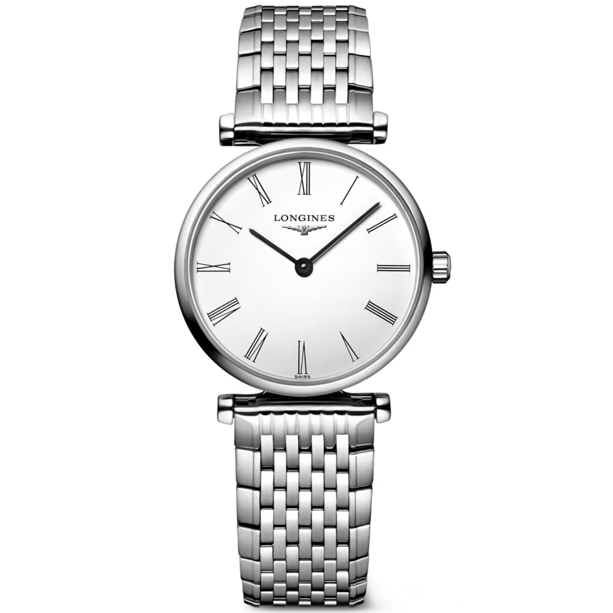 La Grande Classique 24mm White Dial Steel Bracelet Ladies Watch