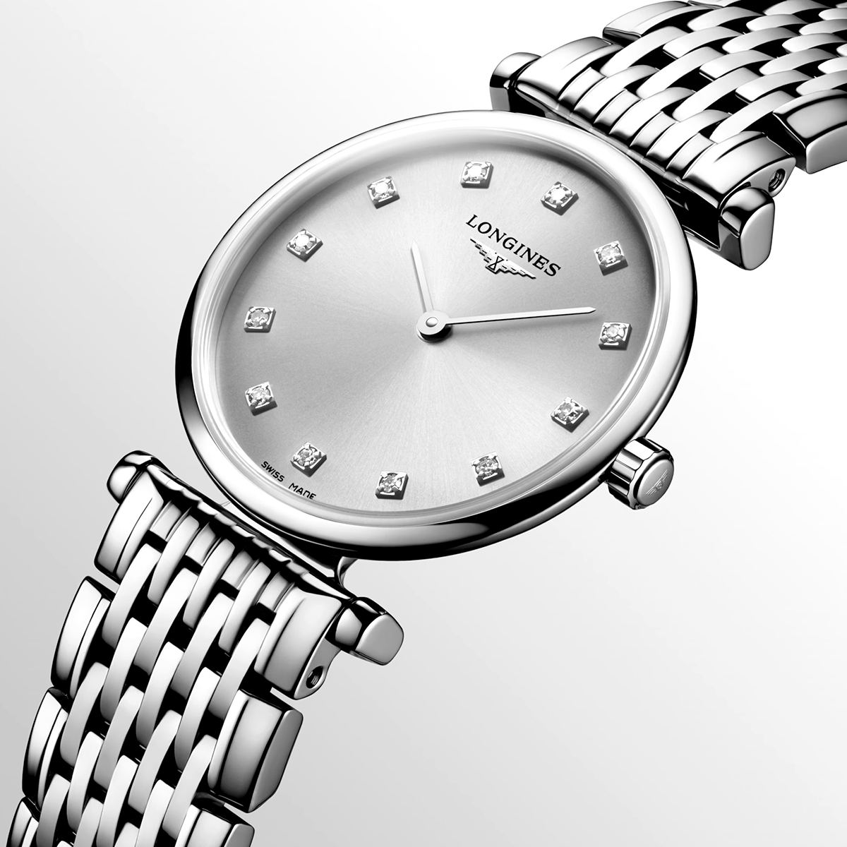 La Grande Classique 24mm Silver Diamond Dial Bracelet Watch