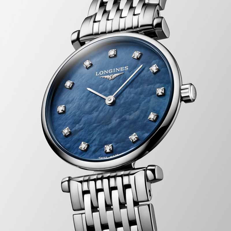 La Grande Classique 24mm Blue Mother of Pearl Diamond Set Watch
