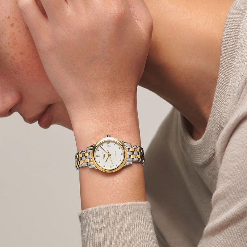 Longines Flagship Steel and Yellow Gold PVD Automatic Bracelet Watch