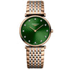 Longines La Grande Classique 29mm Steel and Rose Gold PVD Green Dial Quartz Bracelet Watch - Berry's Jewellers