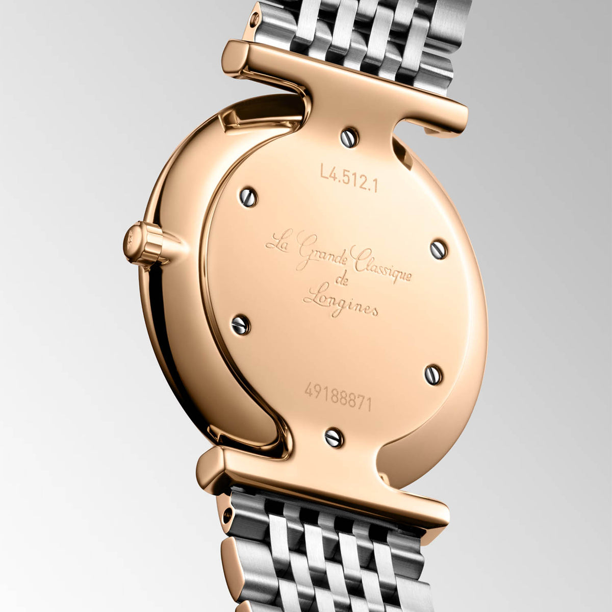 Longines La Grande Classique 29mm Steel and Rose Gold PVD Green Dial Quartz Bracelet Watch - Berry's Jewellers